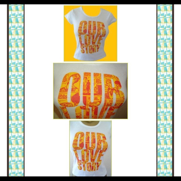 SALE! D’ANNAH Cartoon OUR LOVE STORY Anime Tee NWT Small - Picture 8 of 10